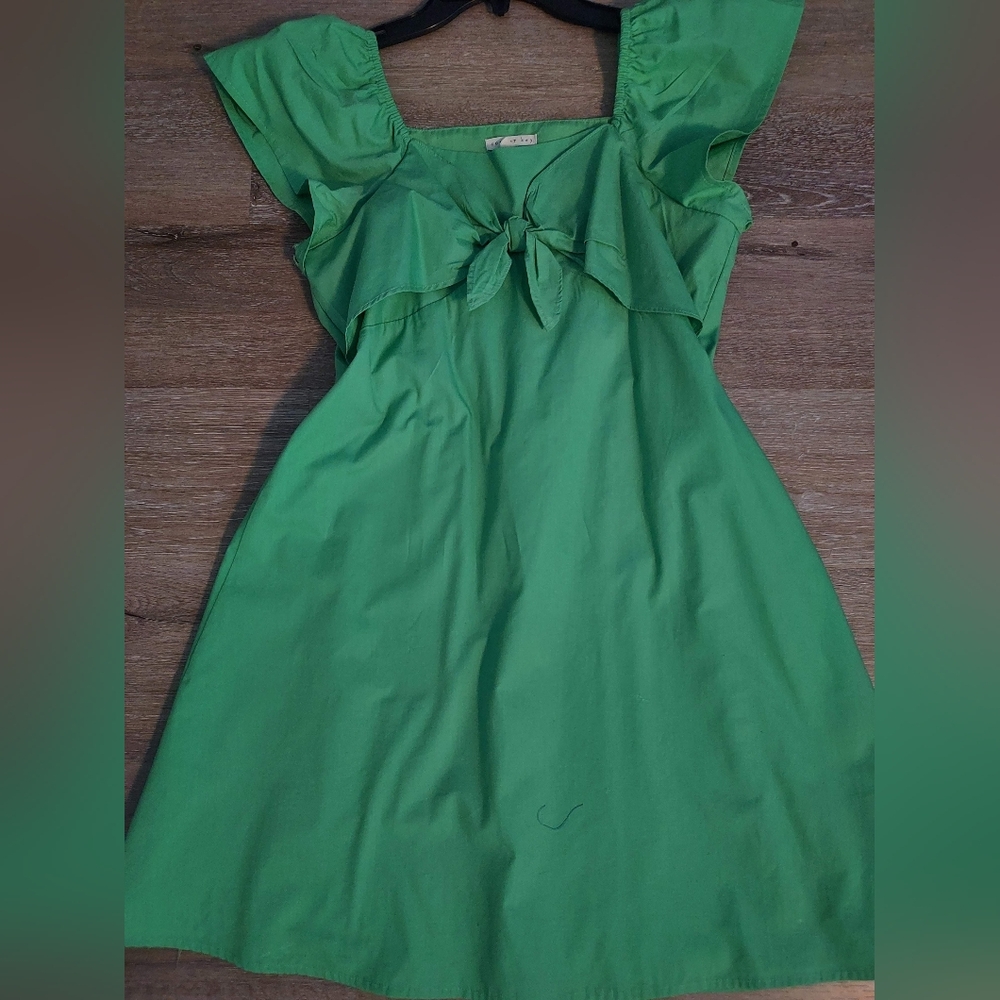 Copper Key Vibrant Green Mini Dress
